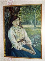 Копия картины Серова В.А.  'Девушка, освещенная солнцем'