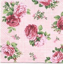 розы на розовом