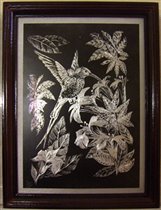 Картина-гравюра 'Нектарница'