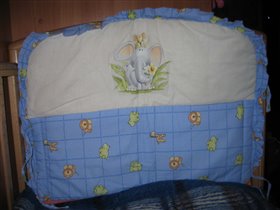 Обкладка (бортики) для кроватки дл мальчика