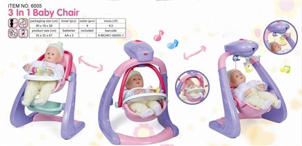 Play 6005	Стульчик для куклы 3 в 1 	1 070,00