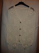 Безрукавка вязаная х/б,раз.XXL-300р.торг