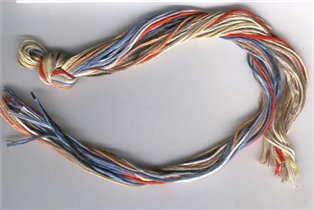 Мышка с бокалом - нитки