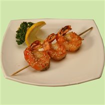 шашлычки из тигровых креветок