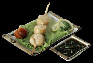 шашлычки из морского гребешка