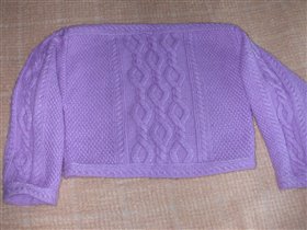 свитерок с завышенной талией и воротом-лодочкой