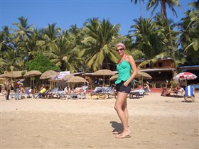 Мы отдыхали на пляже Палолем, в кокосовой роще.