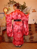 кимоно из розового шелка для Рады