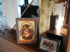 котик в корзине