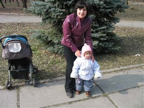 Я с Олечкой в парке 'Дубовая Роща'
