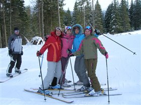 первые фотки на лыжах