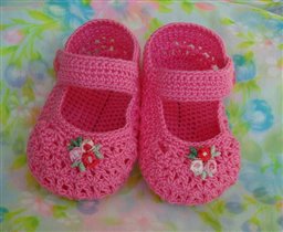 venise rose crochet lace mary jane booties c