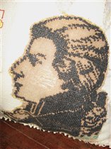 бабушкина вышивка крупным планом