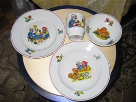 Курочка-Ряба. Сервиз. 4 предмета. НОВЫЙ. 