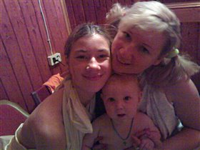 В бане...   я и наши дети)))))))