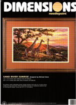 143. Sand River Sunrise - гобелен