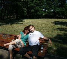 мы с сыном Дмитрием (студентом) в парке Аркадия г.Рига