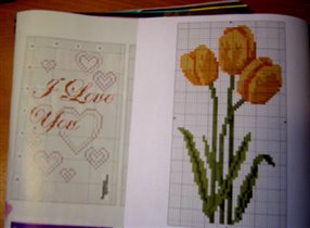 Проект с тюльпанами ( страницы журанала и книжки)