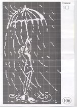 Одна под зонтом