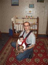 С папой и собакой