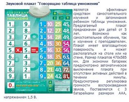 Озвученная таблица умножения 'Знаток' 320р.