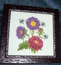 Астры и пчелки