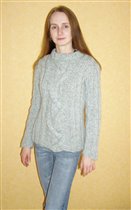 Серый пуловер из 'Вязание ваше хобби'