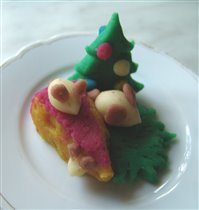 мышка из марципана