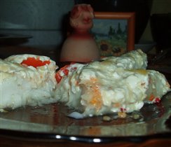 Рыбное филе с сыром и помидорами