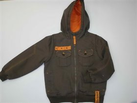 куртка на синтепоне р 110-160 цена 1135+% цвет хаки и серый