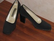Туфли чёрные матерчатые,раз.37,цена 500р.