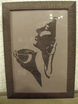 дама с кофе