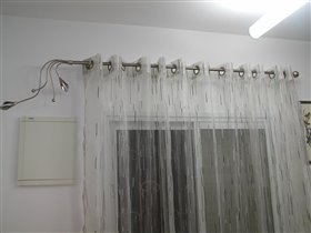 занавески в столовой - шила сама 