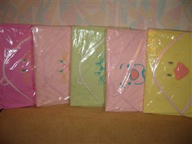 Махровые полотенца с уголком после купания, 200руб