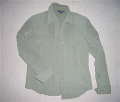 Блузка рубашечного типа, плотный материал р.46