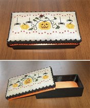 Шкатулочка-коробочка для хэллоуиновского проекта