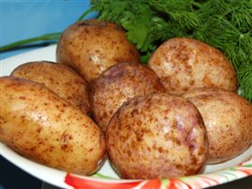 картошка и зелень