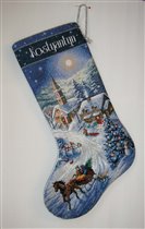 'Sleigh Ride at Dusk Stocking', набор Dimensions
