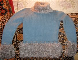 теплый свитер для дочки