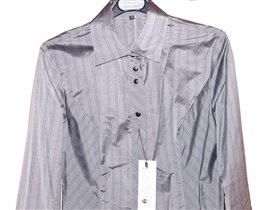 Блузка Коллез*ни 46р, серо-стальная