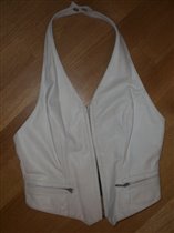 белая кожаная