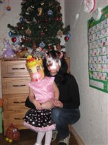 |Новогодние коровки))) Дочка со своей тетей))