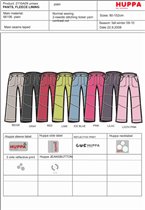 2110AA09 unisex pants fleece lining