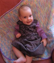 День рождения 6 мес! в подаренном платье)