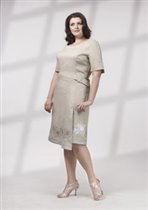 Платье 8301 бежевое (р.48–62)