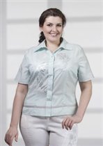 Блуза 8202 св.бирюзовая (р.48–62)