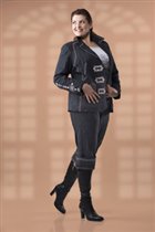 Жакет 7691 черный (р.48–62)