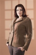 Жакет 7685 коричневый (р.48–62)