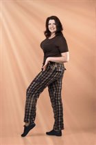 Брюки 7555 коричневые (р.48–62)