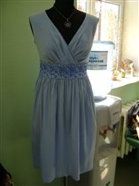 платье голубое - цена 1300 руб.